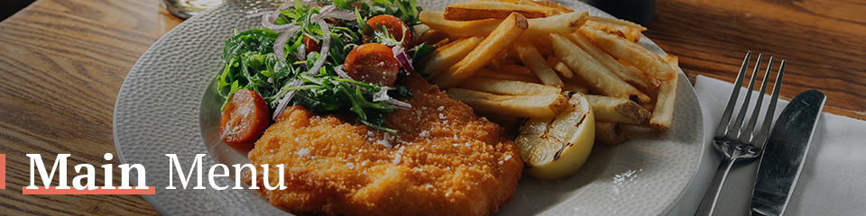 Main Menu at The Drummond